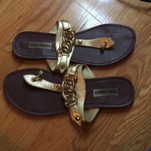 Gold sandals